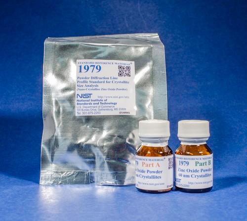 SRM 1979 - 粒度分析用粉末衍射線輪廓標準(納米晶氧化鋅粉)
