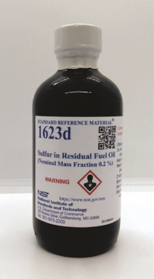 SRM 1623d - 殘余燃料油中的硫(公稱質(zhì)量分數(shù)0.2%)