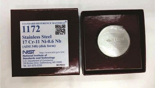 SRM 1172 - 不銹鋼Cr17-Ni11-Nb0.6(AISI 348)標(biāo)準(zhǔn)品