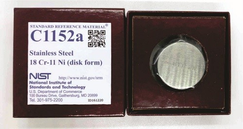 SRM C1152a - 不銹鋼18Cr-11Ni標(biāo)準(zhǔn)品