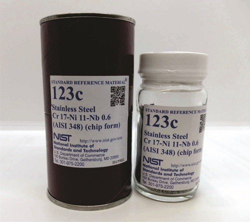 SRM 123c - 不銹鋼，Cr-Ni-Nb(AISI 348)標準品